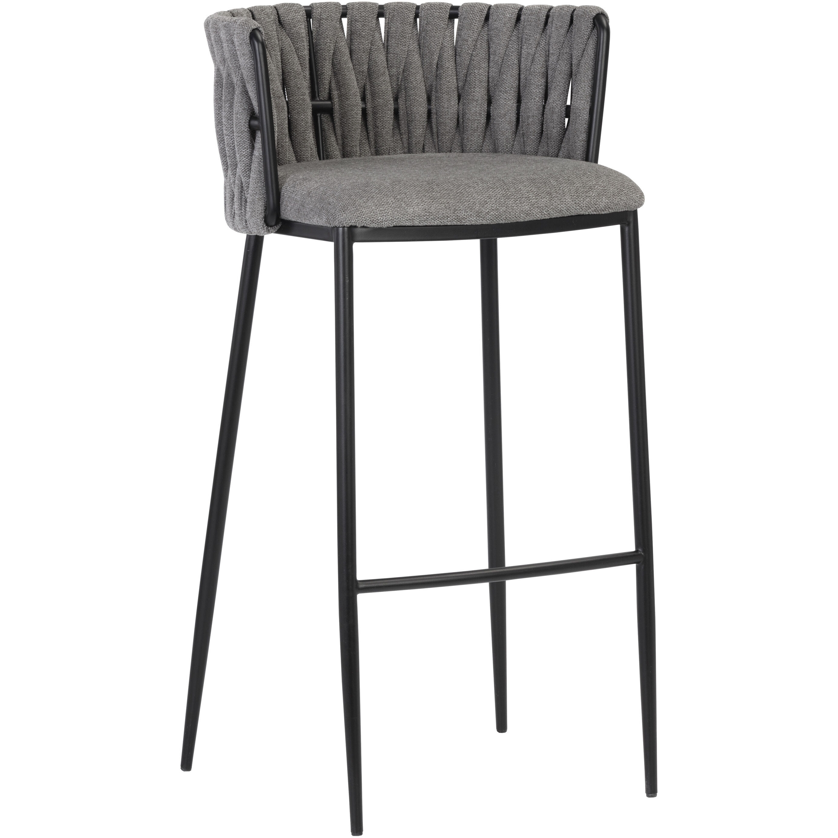 Sarai 37 inch Belfast Koala Grey Barstool